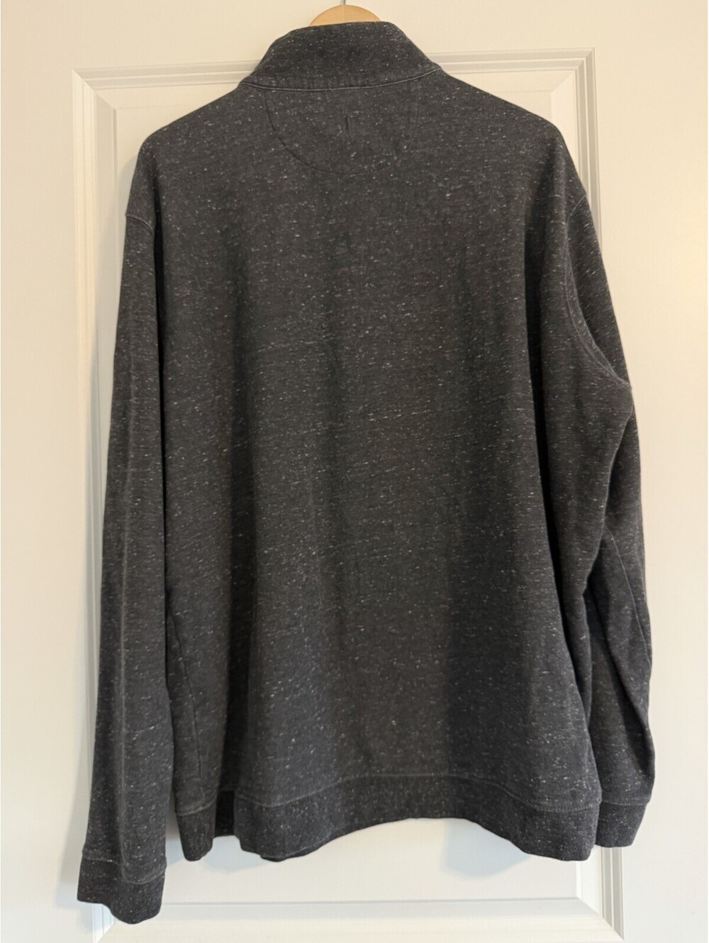 Johnnie-O Heather Grey Quarter-Zip Pullover Size 2XL Coastal Surf Inspired - Picture 5 of 7